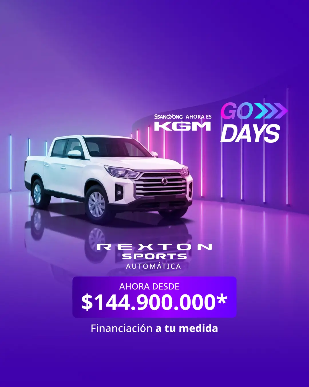 KGM Rexton Sports Automática desde 144.900.000 COP imagen móvil.